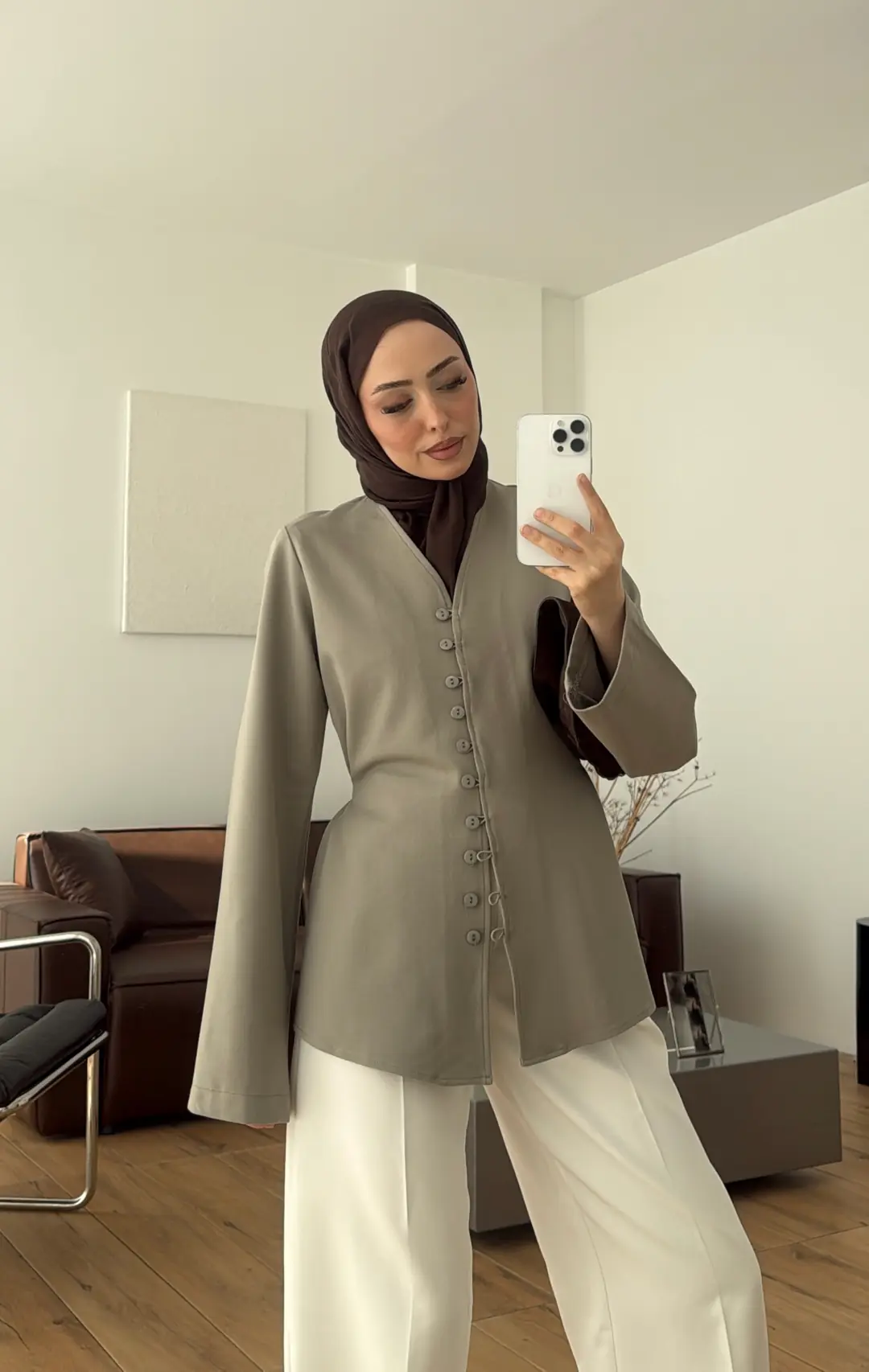 Oysho Düğmeli Bluz Çağla
