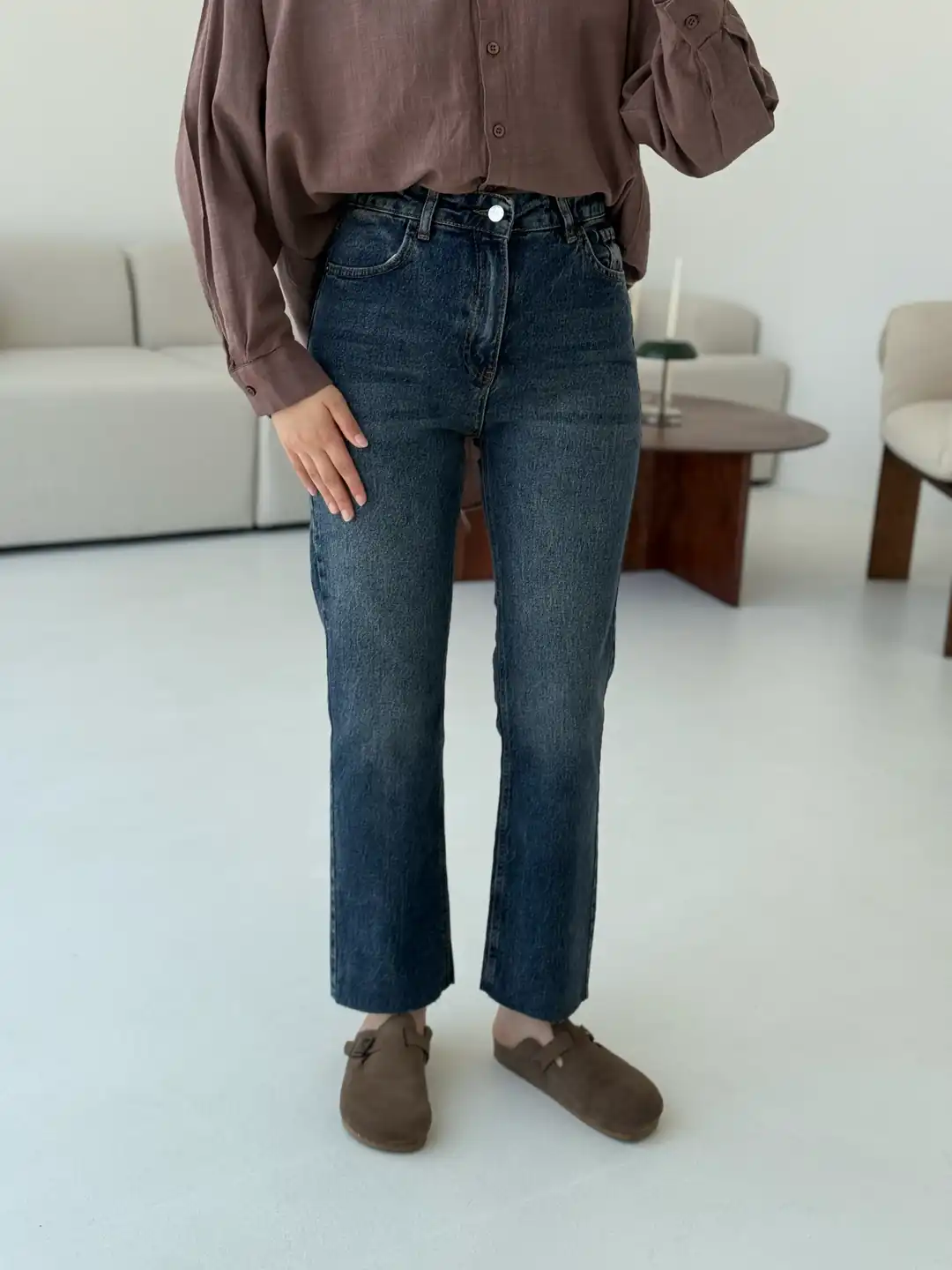 Premium Paçası Kesik Jean  249