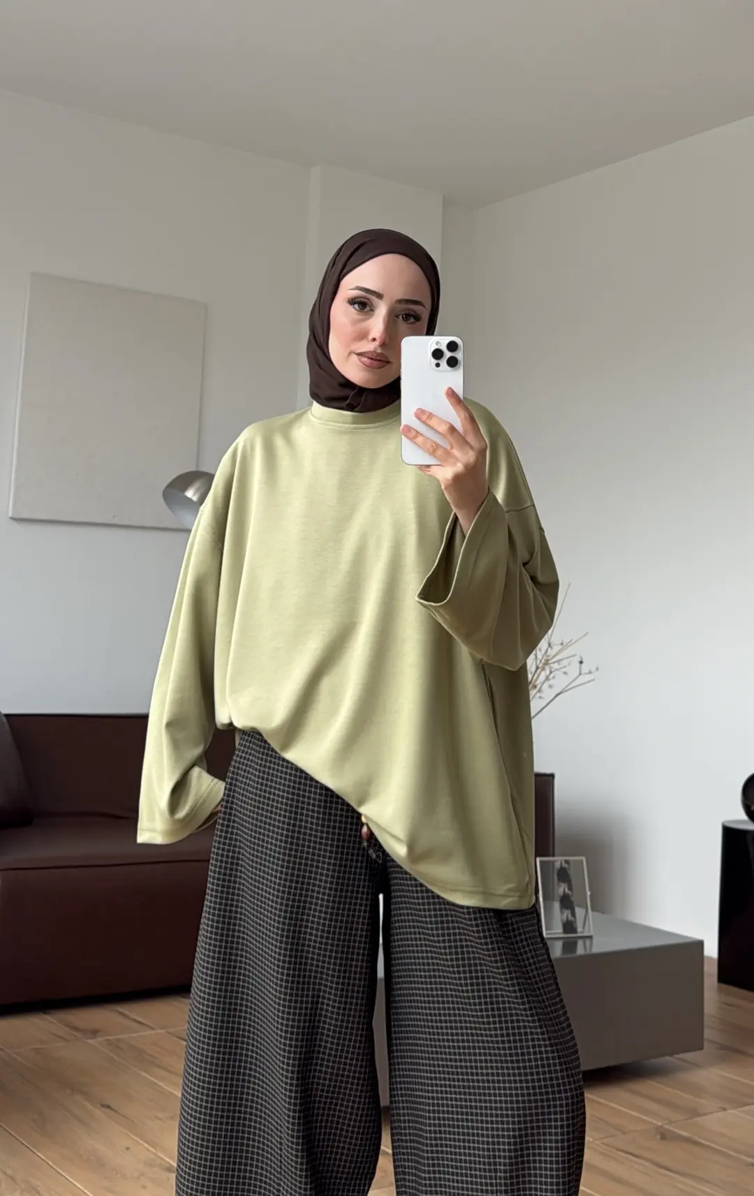 Seyyar Bağlamalı Oysho Kumaş Tunik Olive