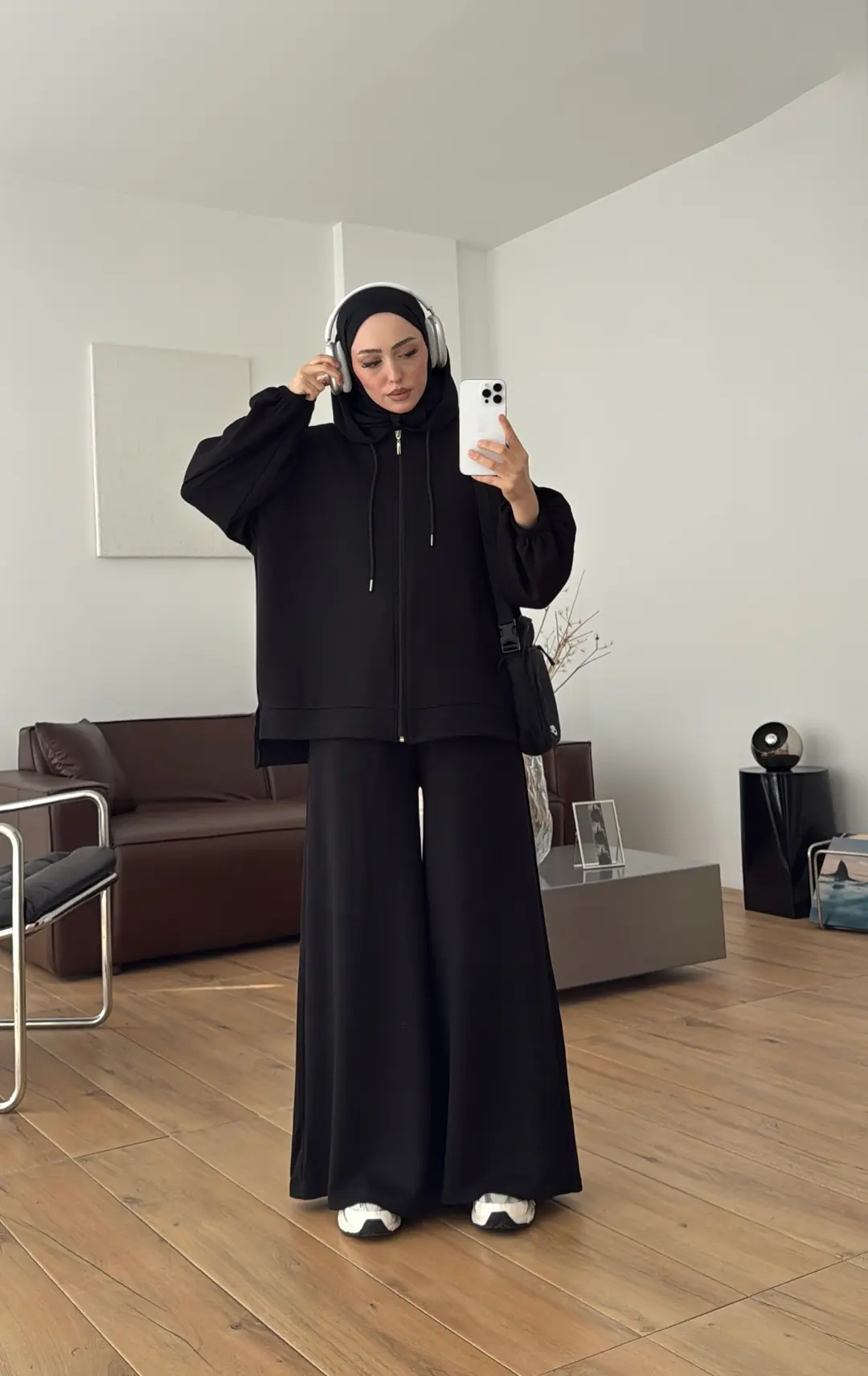 Hırkalı Pantolon Takım Siyah