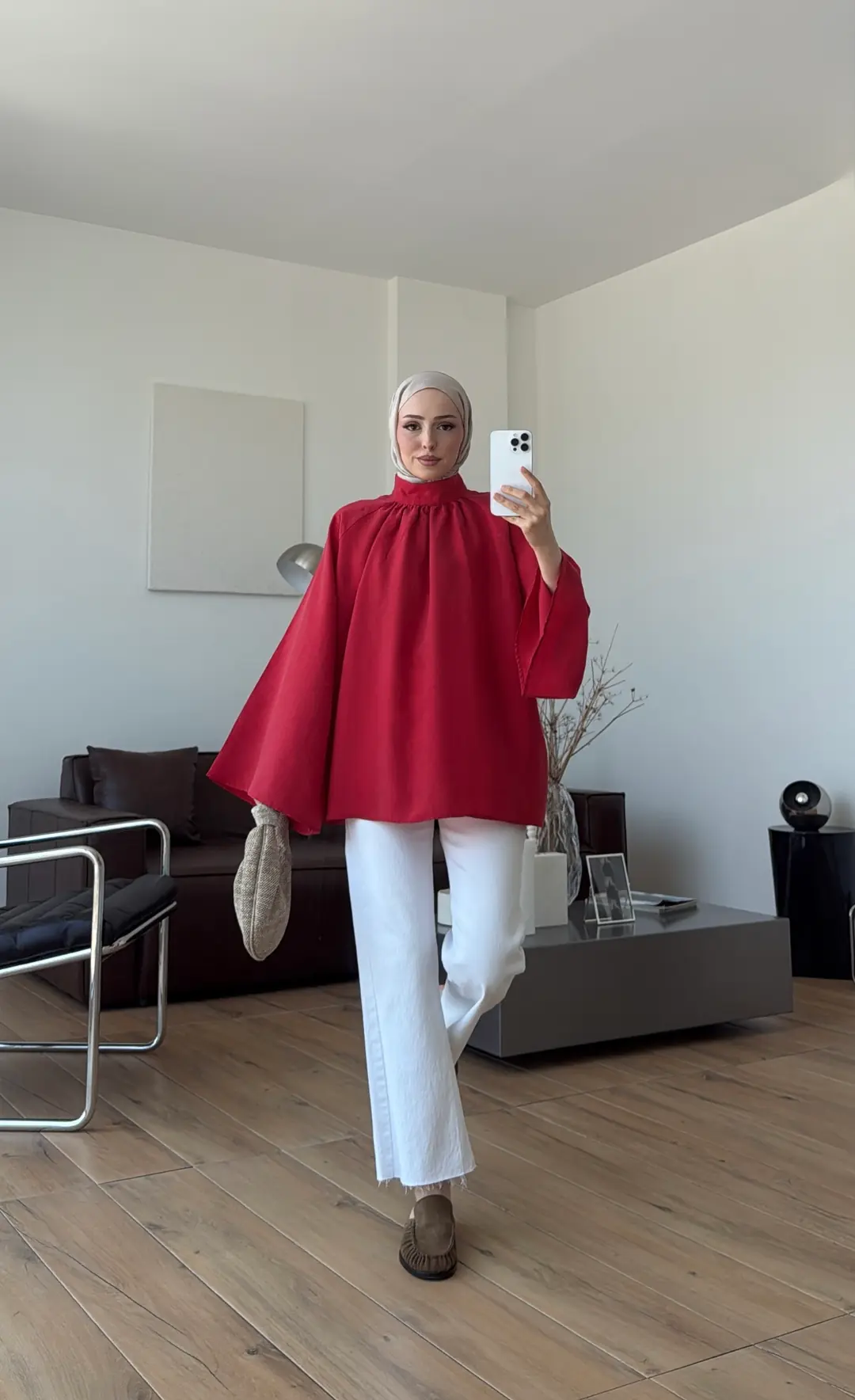 Reglan Salaş Tunik Kırmızı