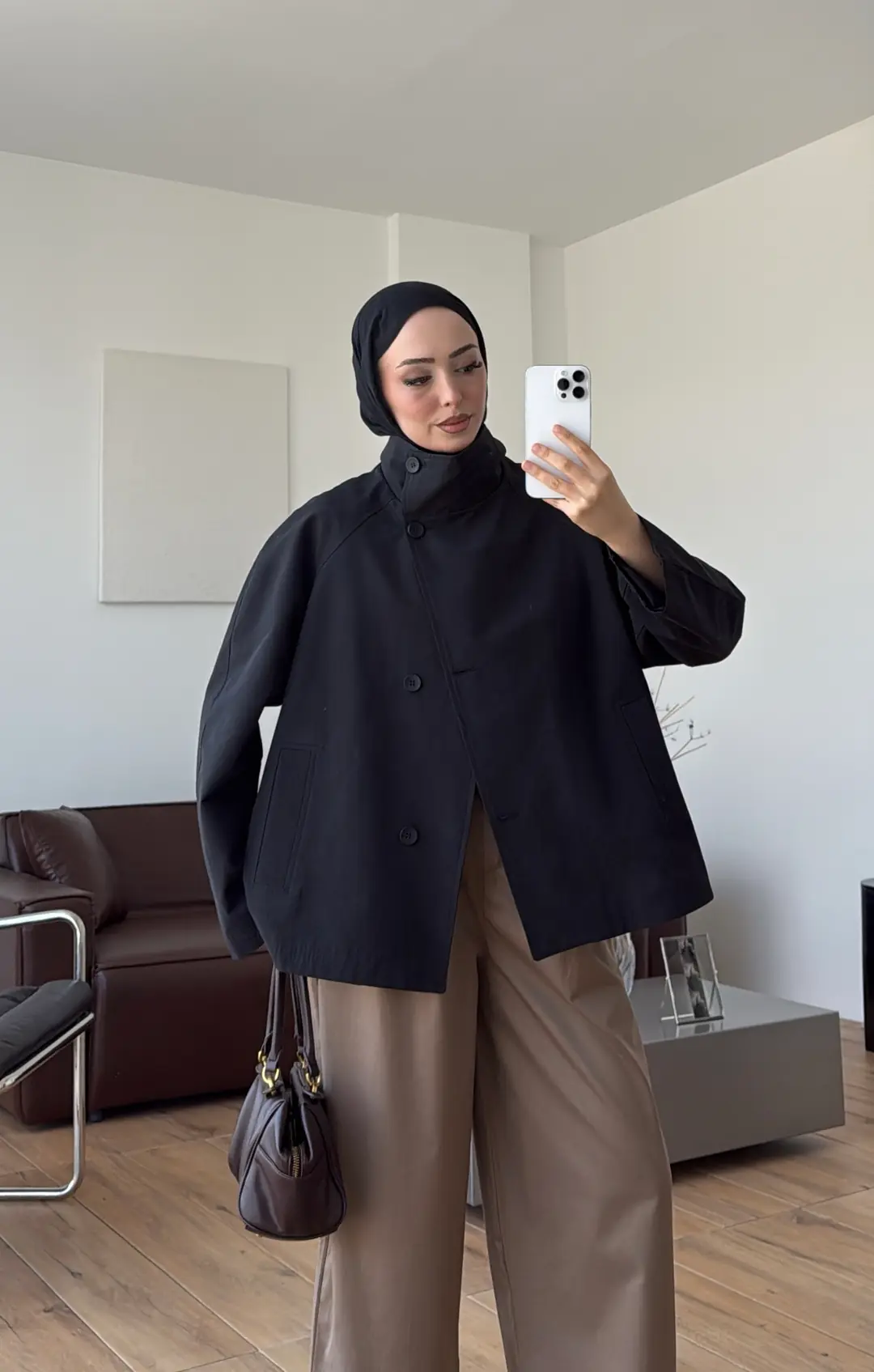 Diora Trençkot Siyah