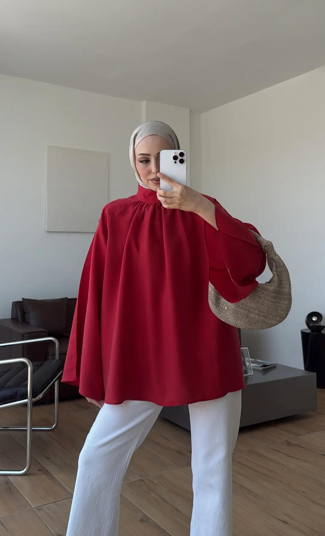 Reglan Salaş Tunik Kırmızı