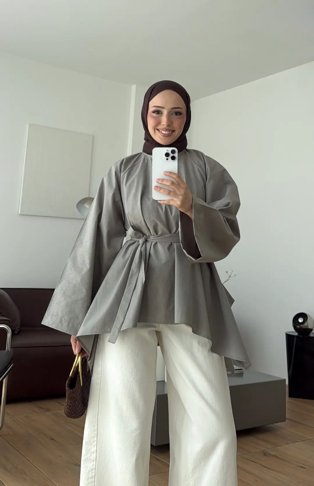 Dalgalı Tunik Çağla Yeşili