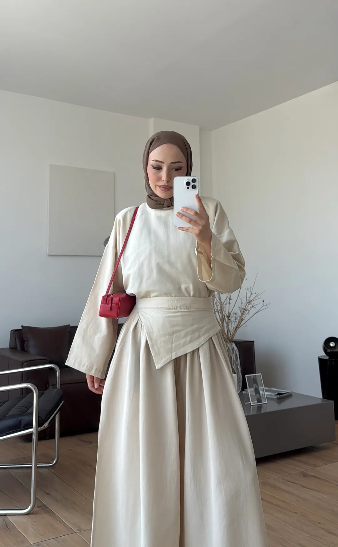 Lale Keten Takım Bej