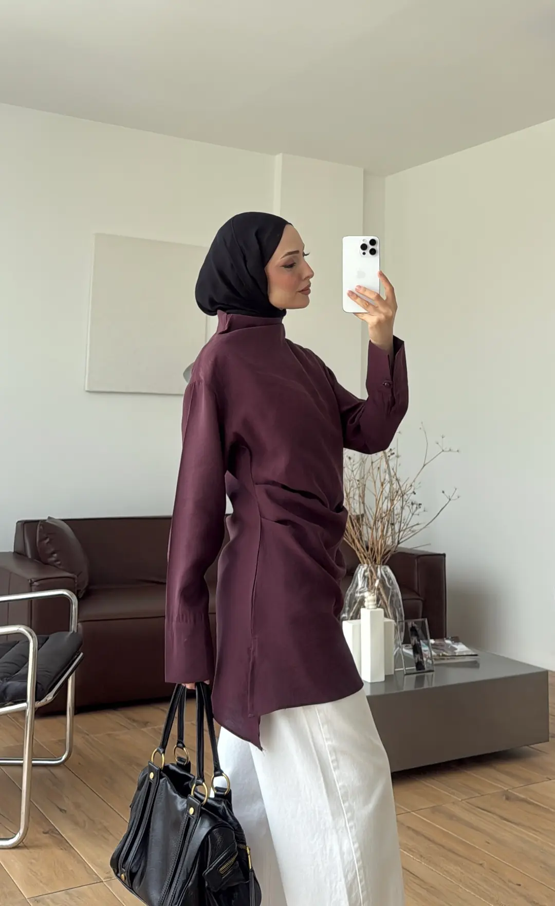Drape Bluz Bordo