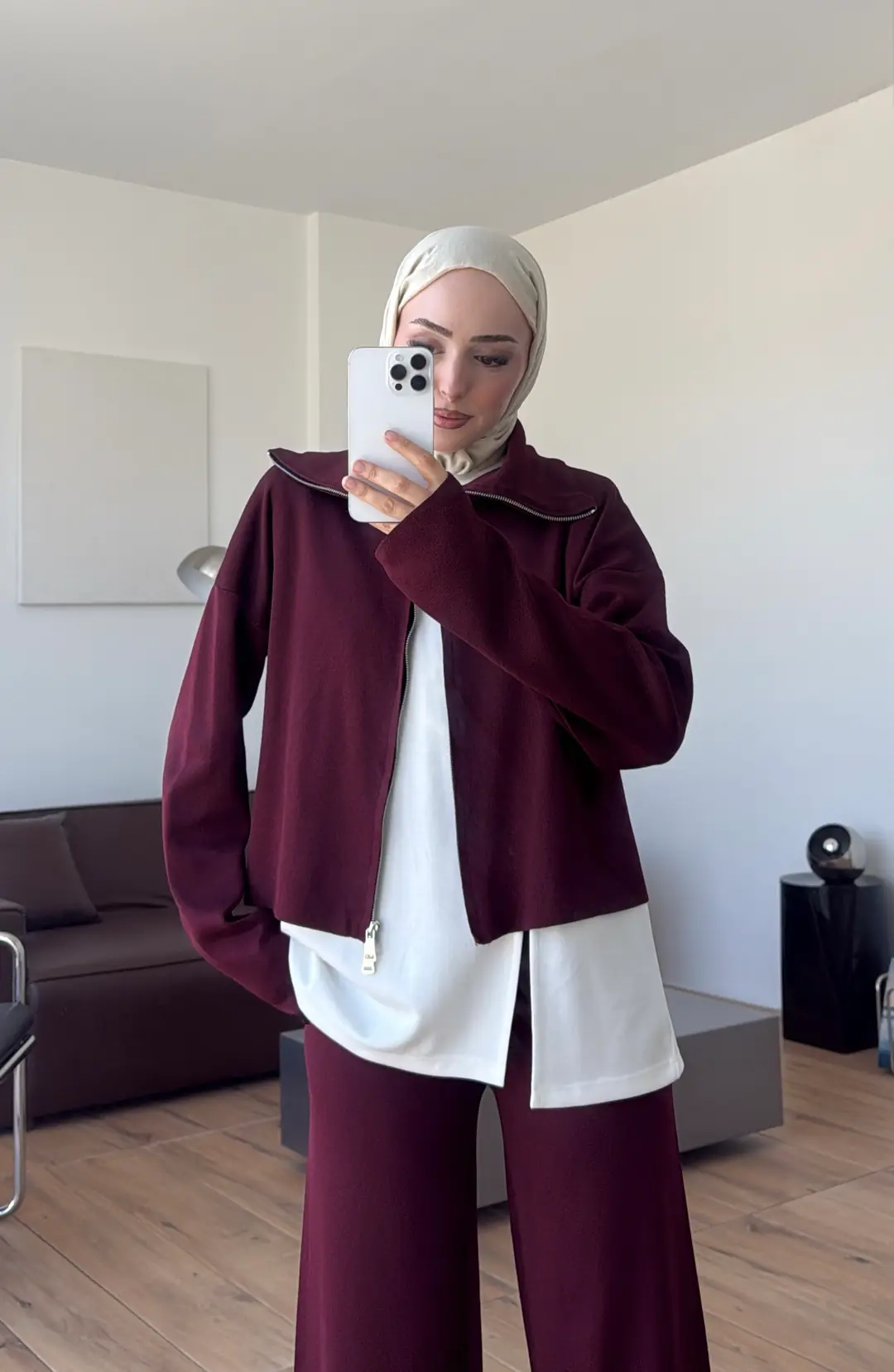 Urban 3'lü Triko Takım Bordo