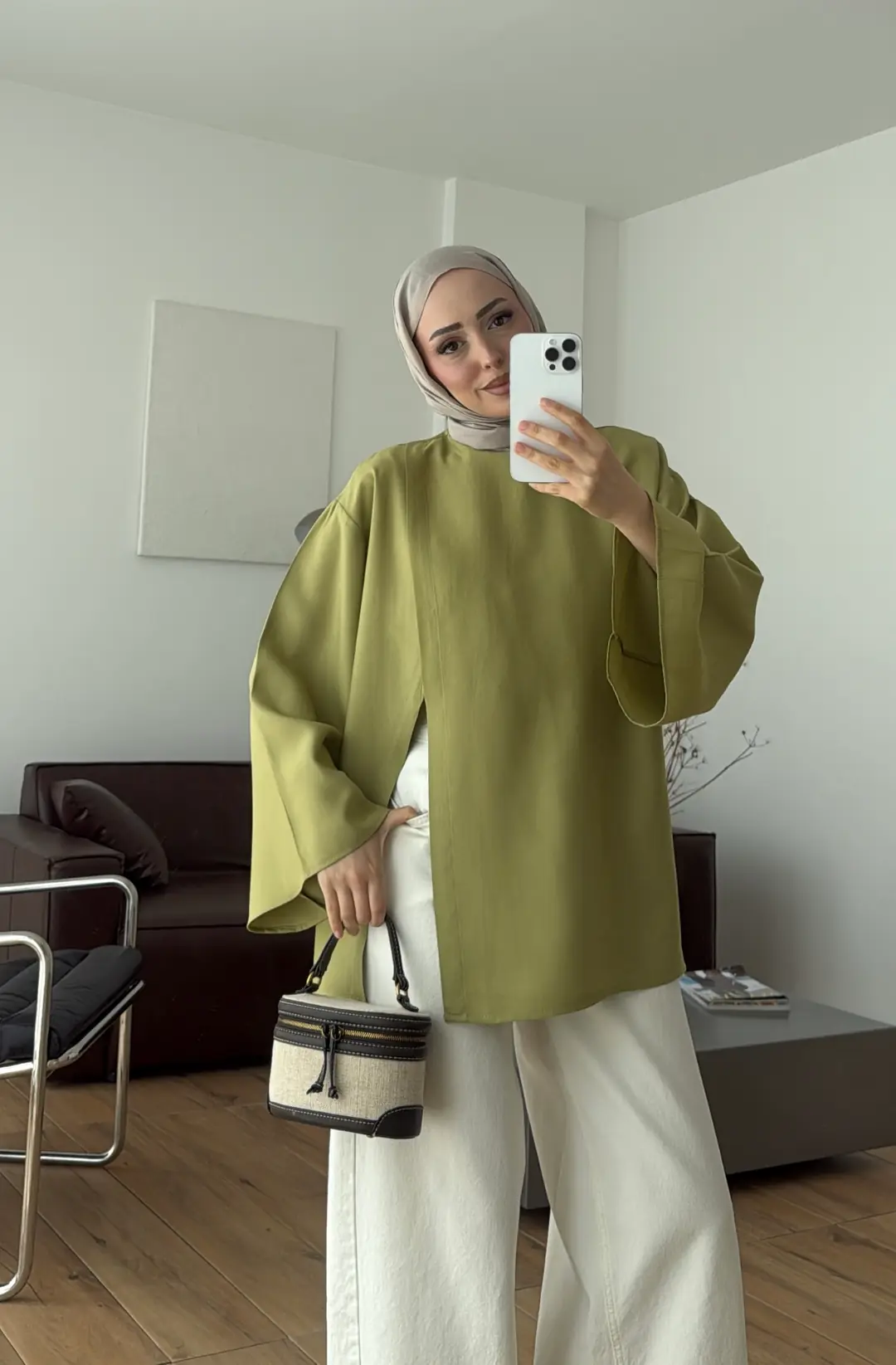 Kapaklı Bluz Yeşil