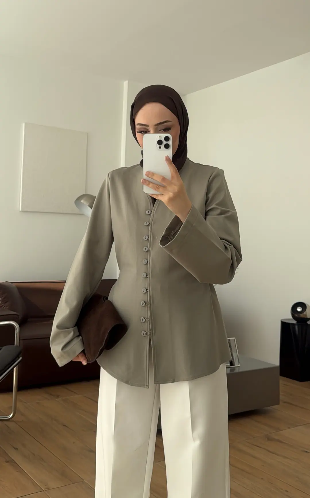 Oysho Düğmeli Bluz Çağla