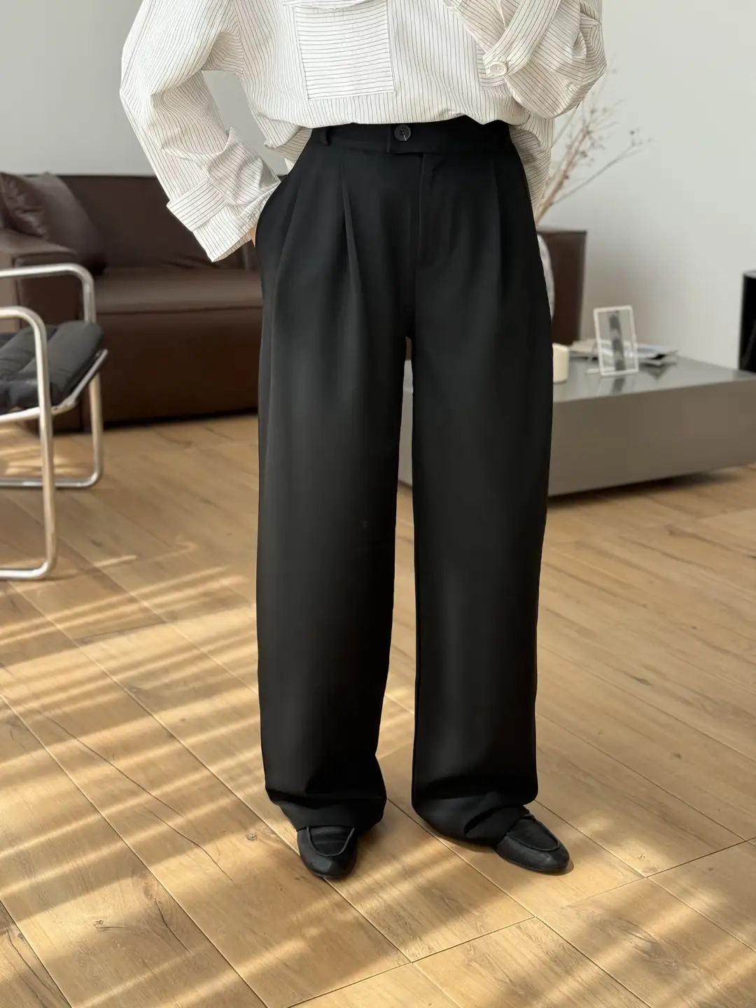 Maskülen Pantolon Siyah