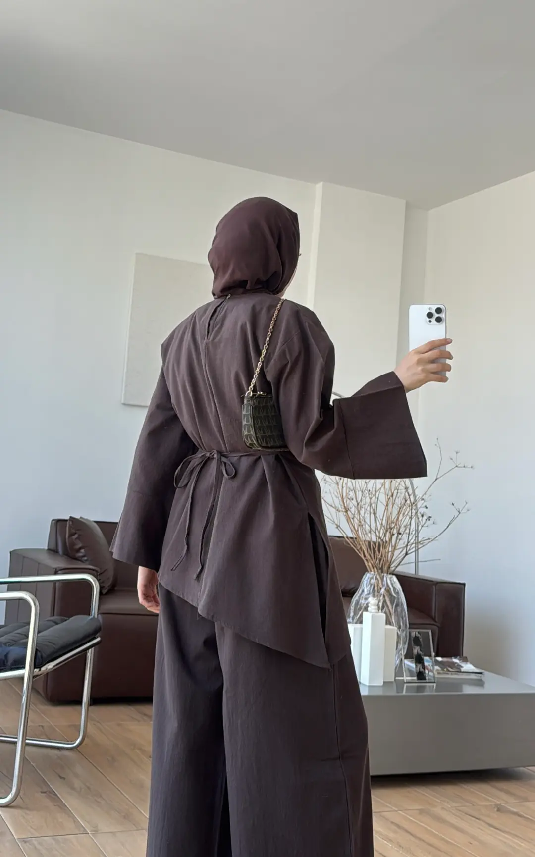 Yırtmaçlı Takım Kahve