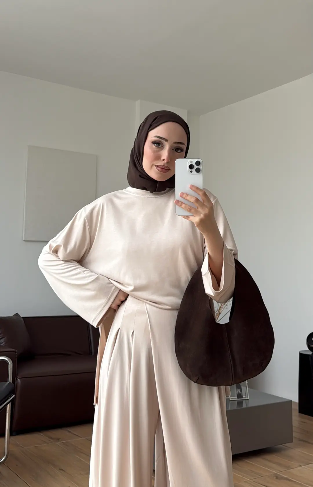 Oysho Dökümlü Takım Bej