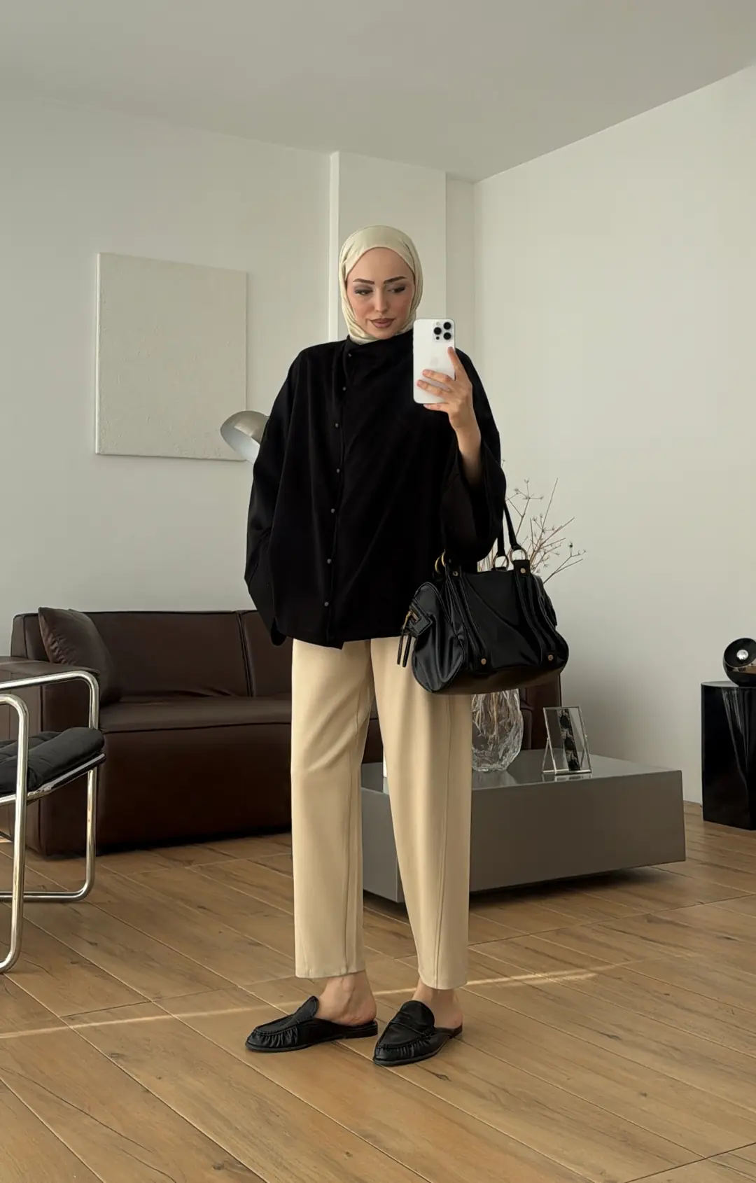 Tok Kumaş Oversize Mevsimlik Ceket Siyah