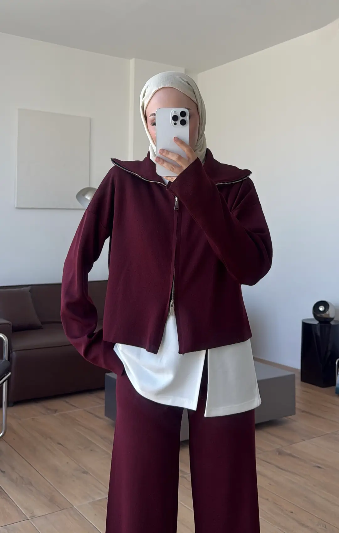 Urban 3'lü Triko Takım Bordo