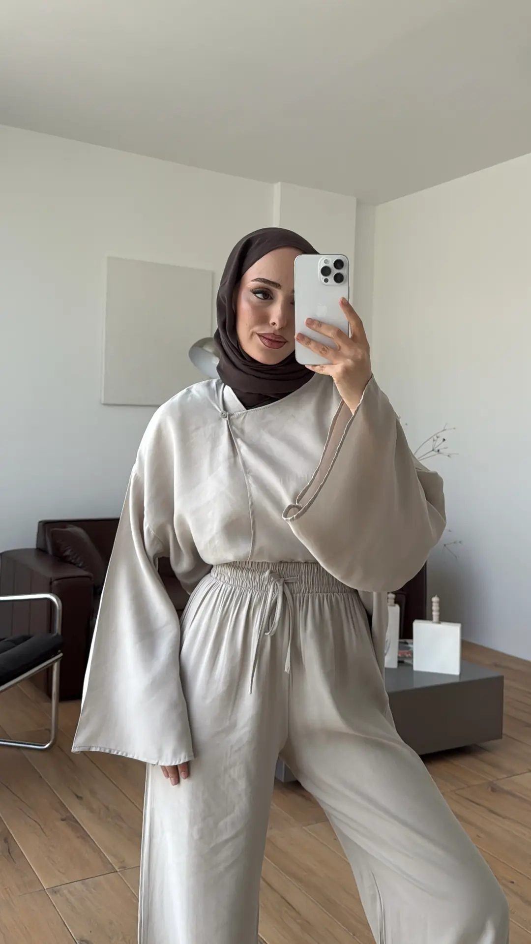 Dökümlü Gömlek Pantolon Takım Taş