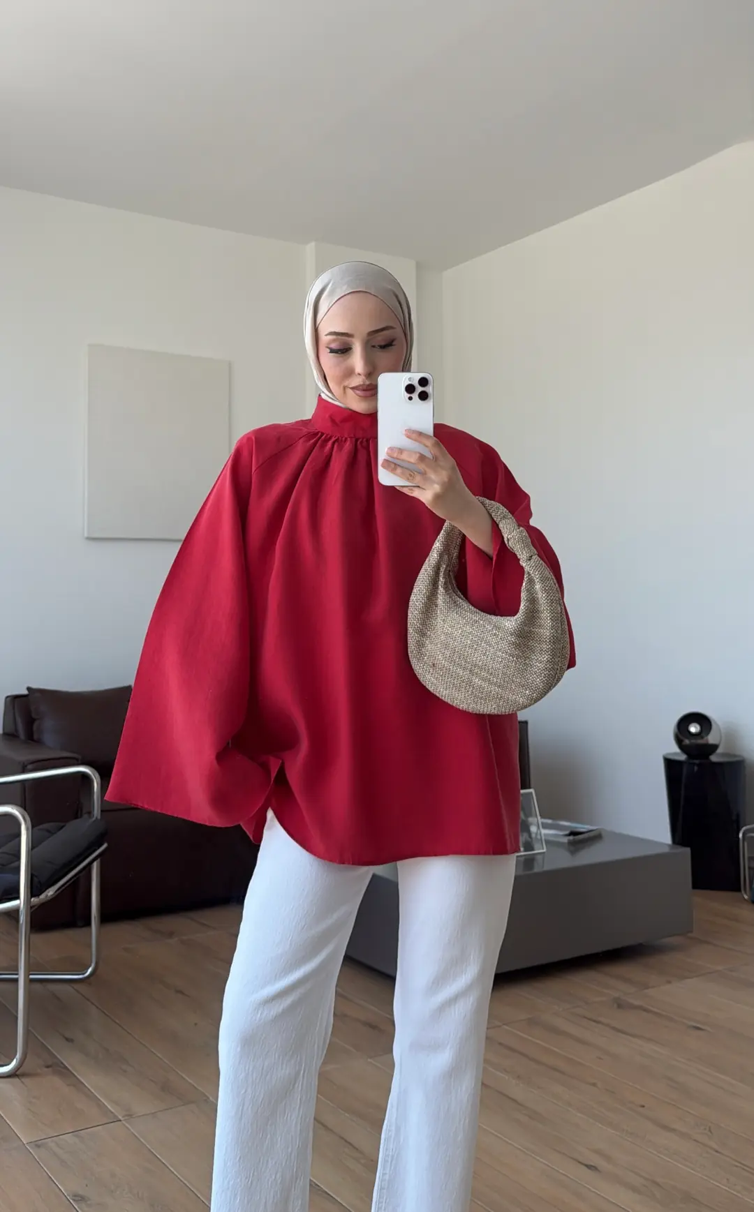 Reglan Salaş Tunik Kırmızı