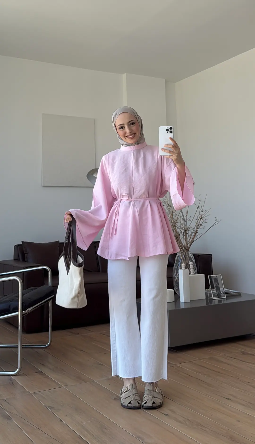 Volanlı Modal Gömlek Pembe