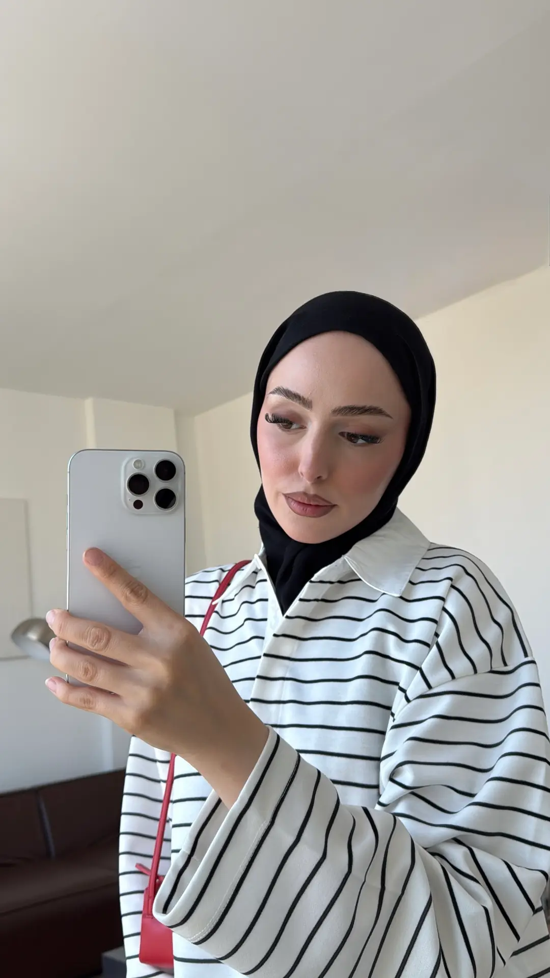 Gizli Patlı Çizgili Sweatshırt