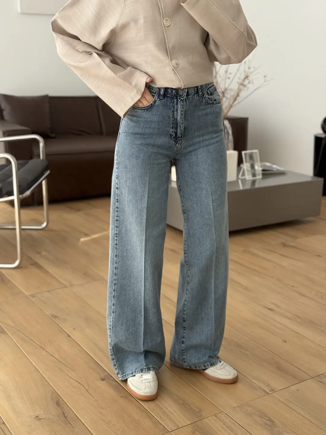 Tencel Ütü İzli Jean