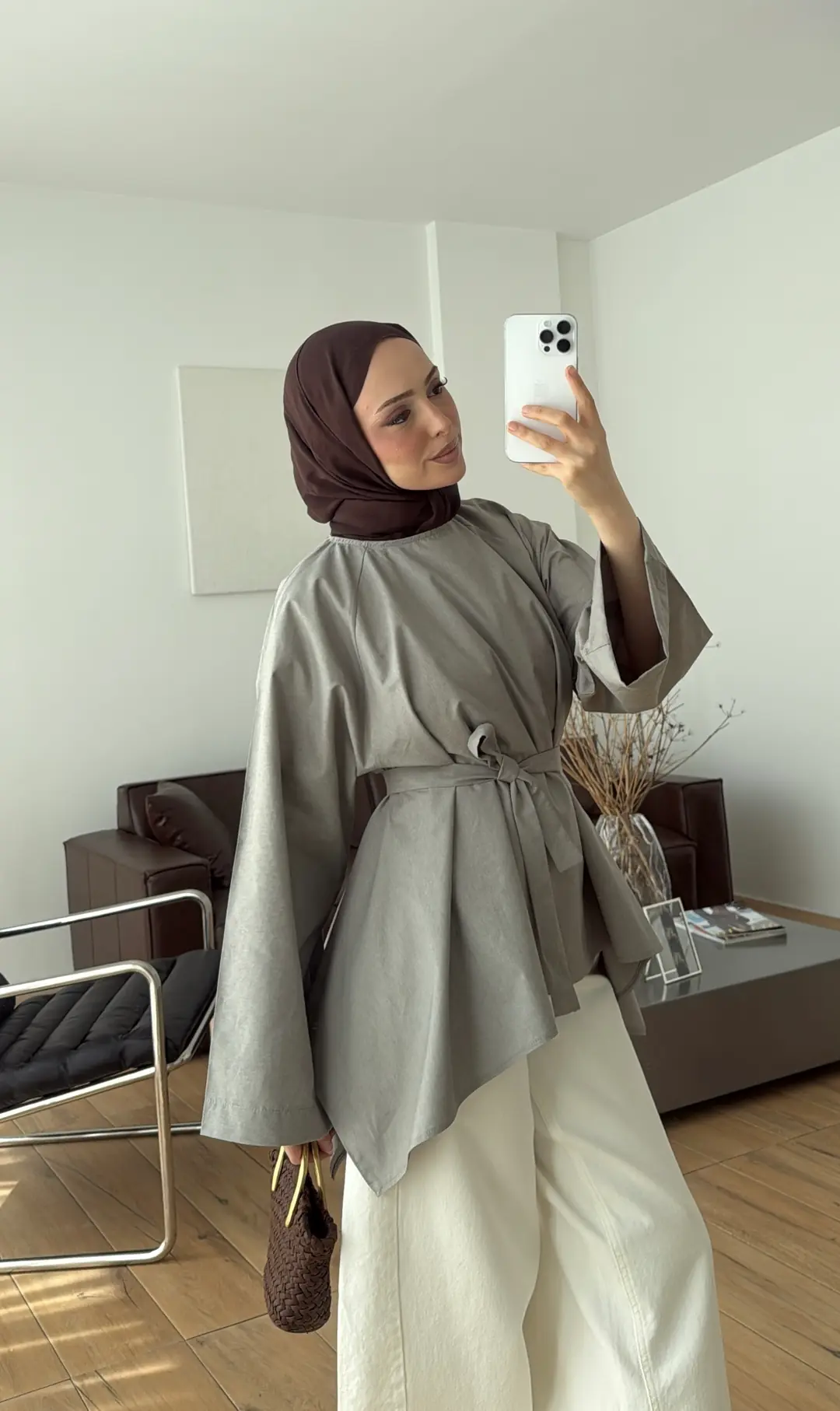 Dalgalı Tunik Çağla Yeşili