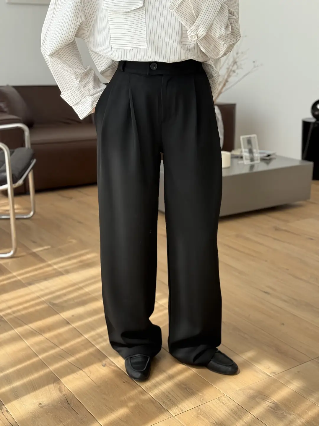 Maskülen Pantolon Siyah