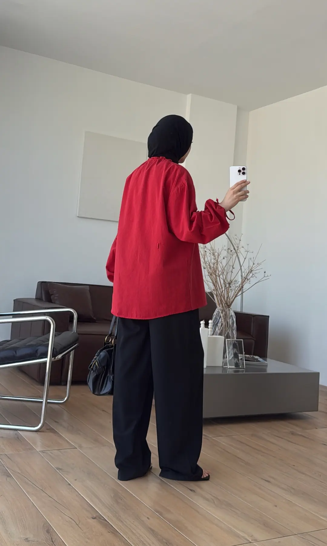 Premium Geniş Patlı Gömlek Kırmızı