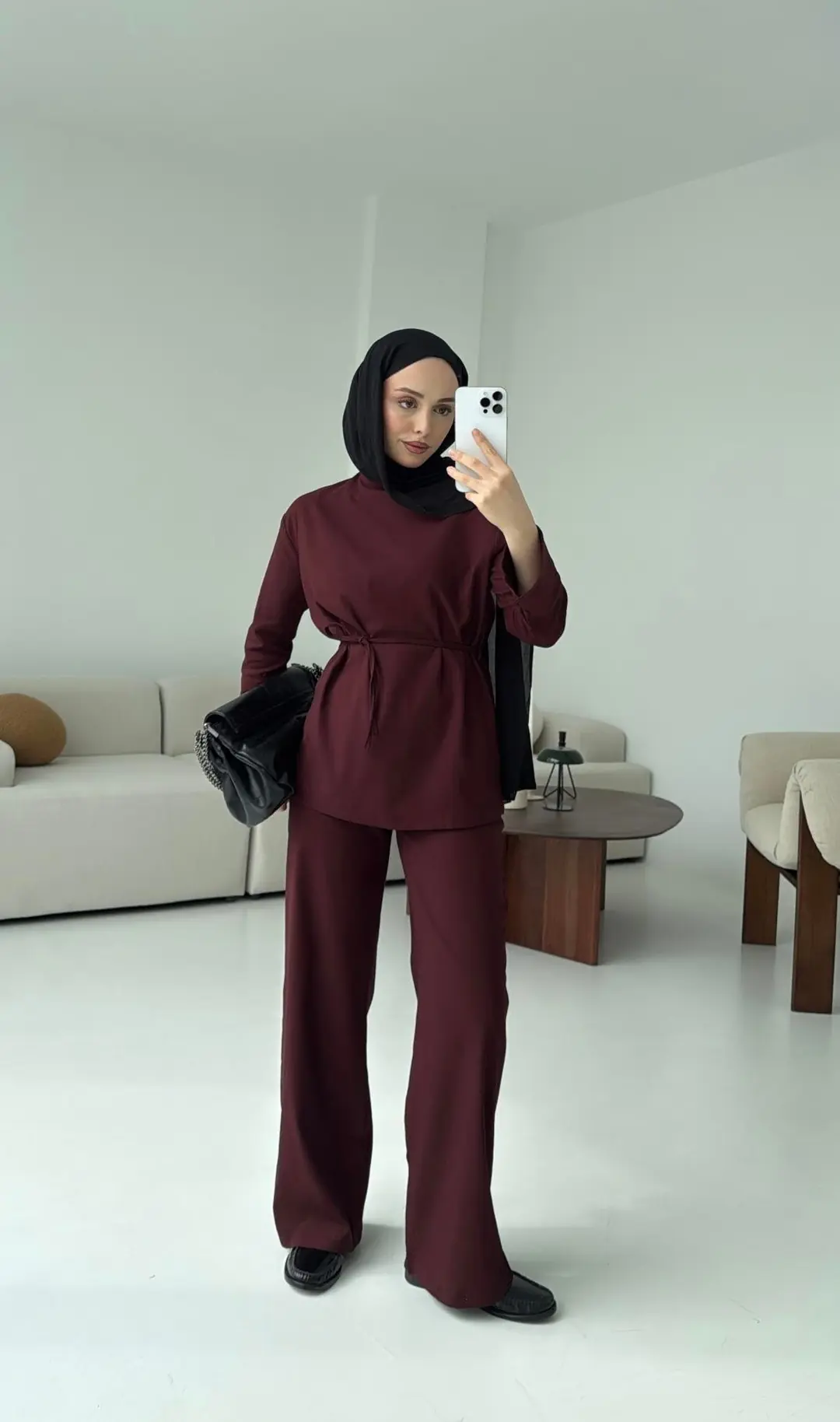 Basıc Bağlamalı Takım Bordo