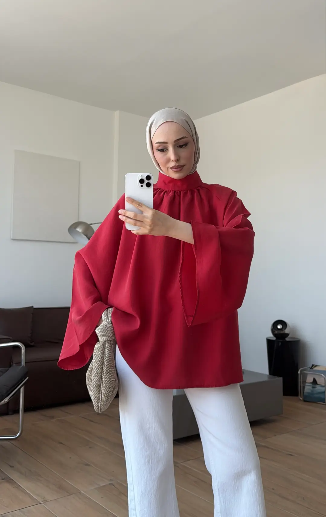 Reglan Salaş Tunik Kırmızı
