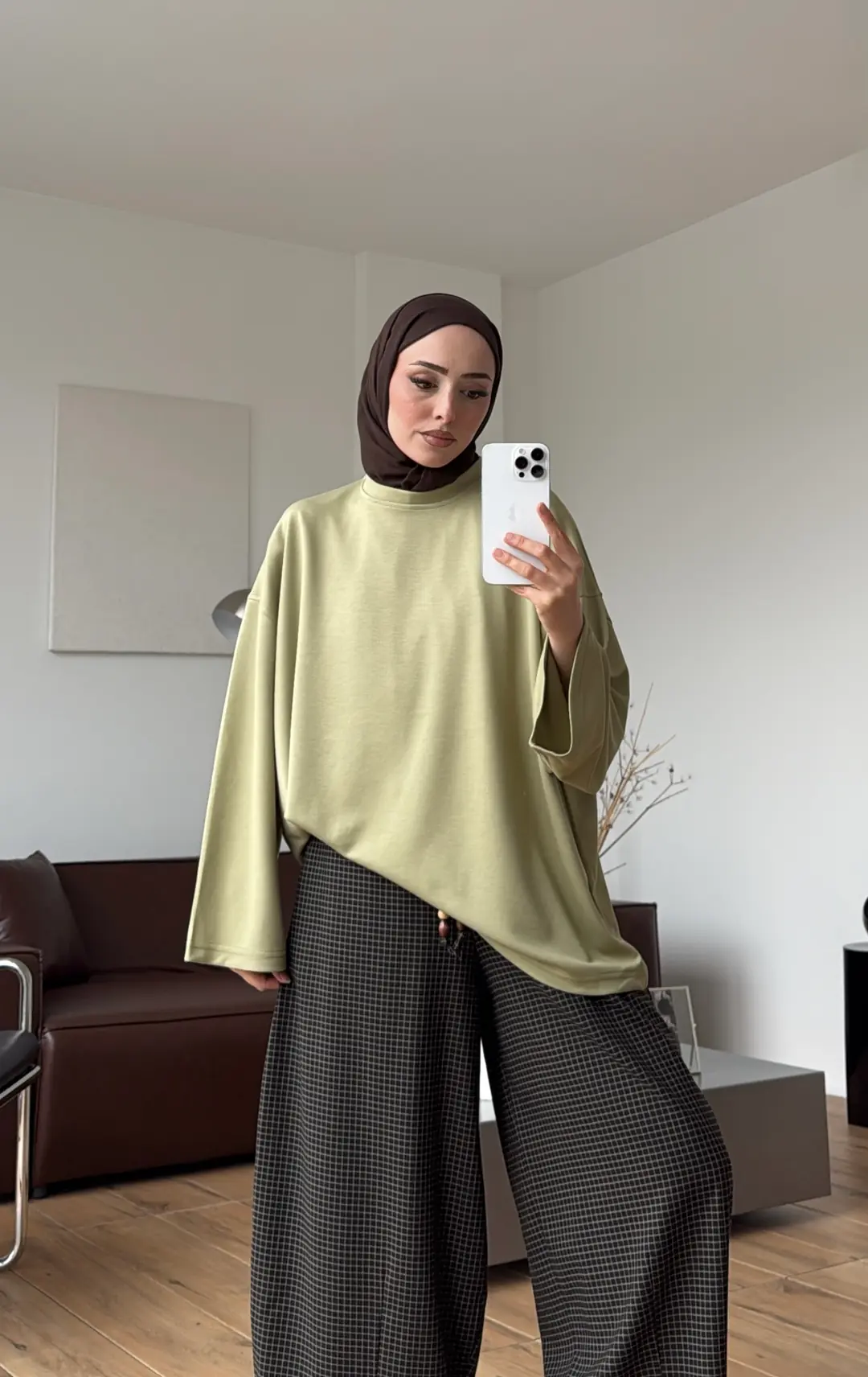 Seyyar Bağlamalı Oysho Kumaş Tunik Olive