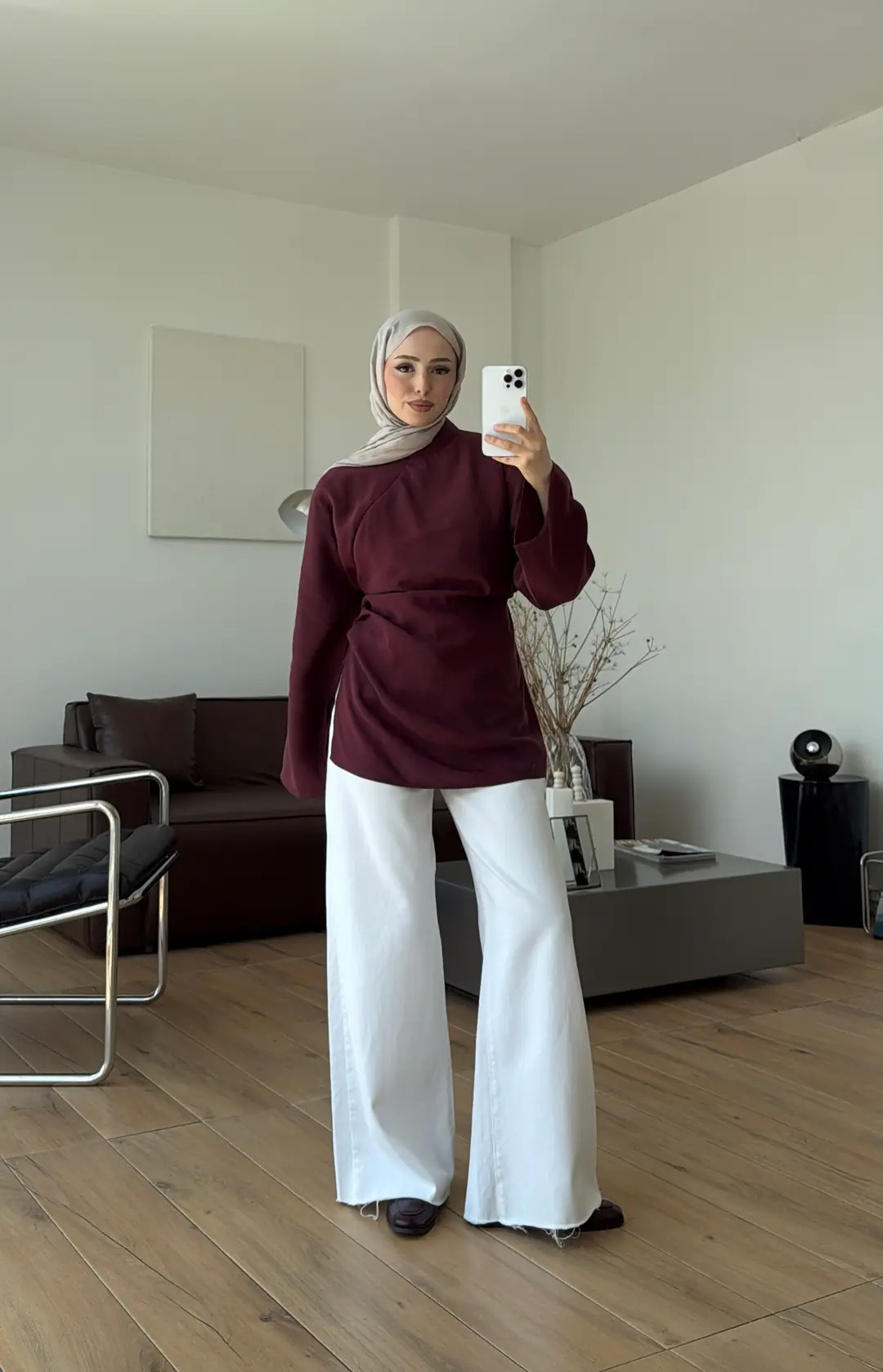 Modal Tasarım Bluz Bordo
