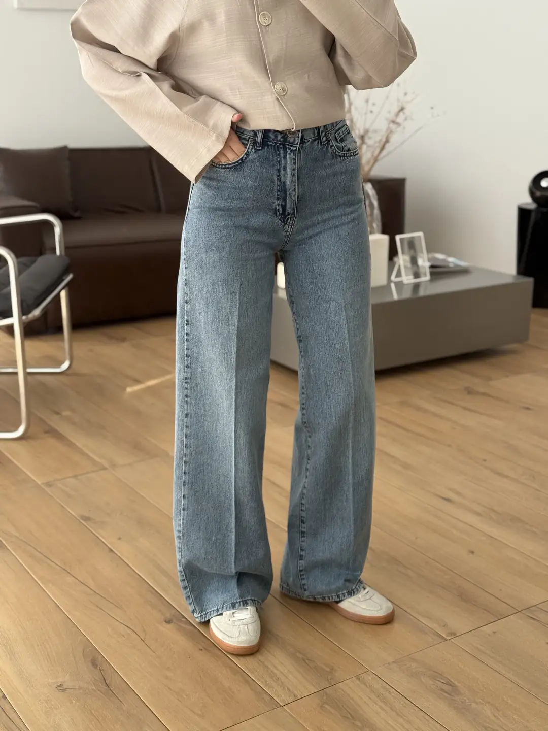 Tencel Ütü İzli Jean