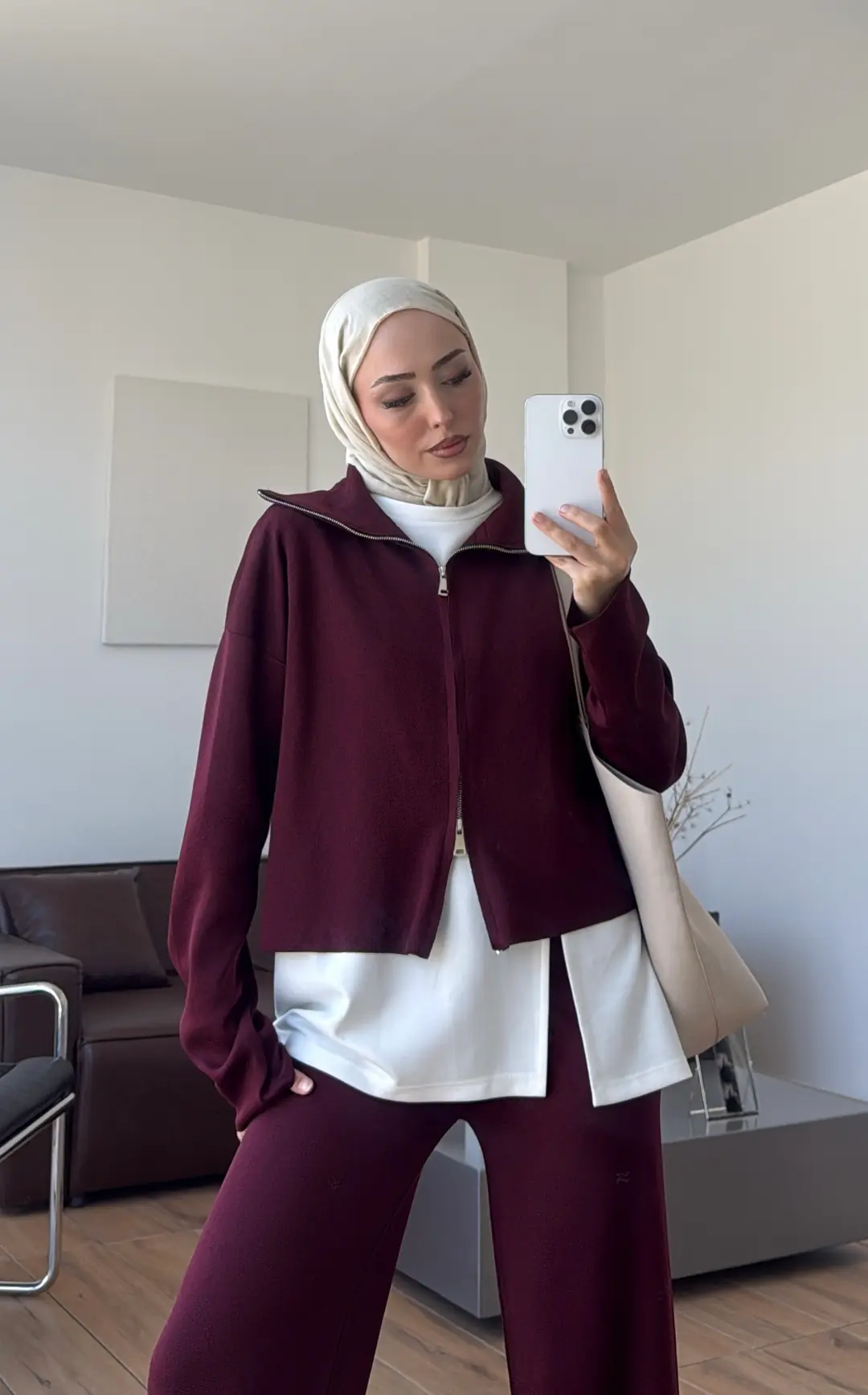 Urban 3'lü Triko Takım Bordo