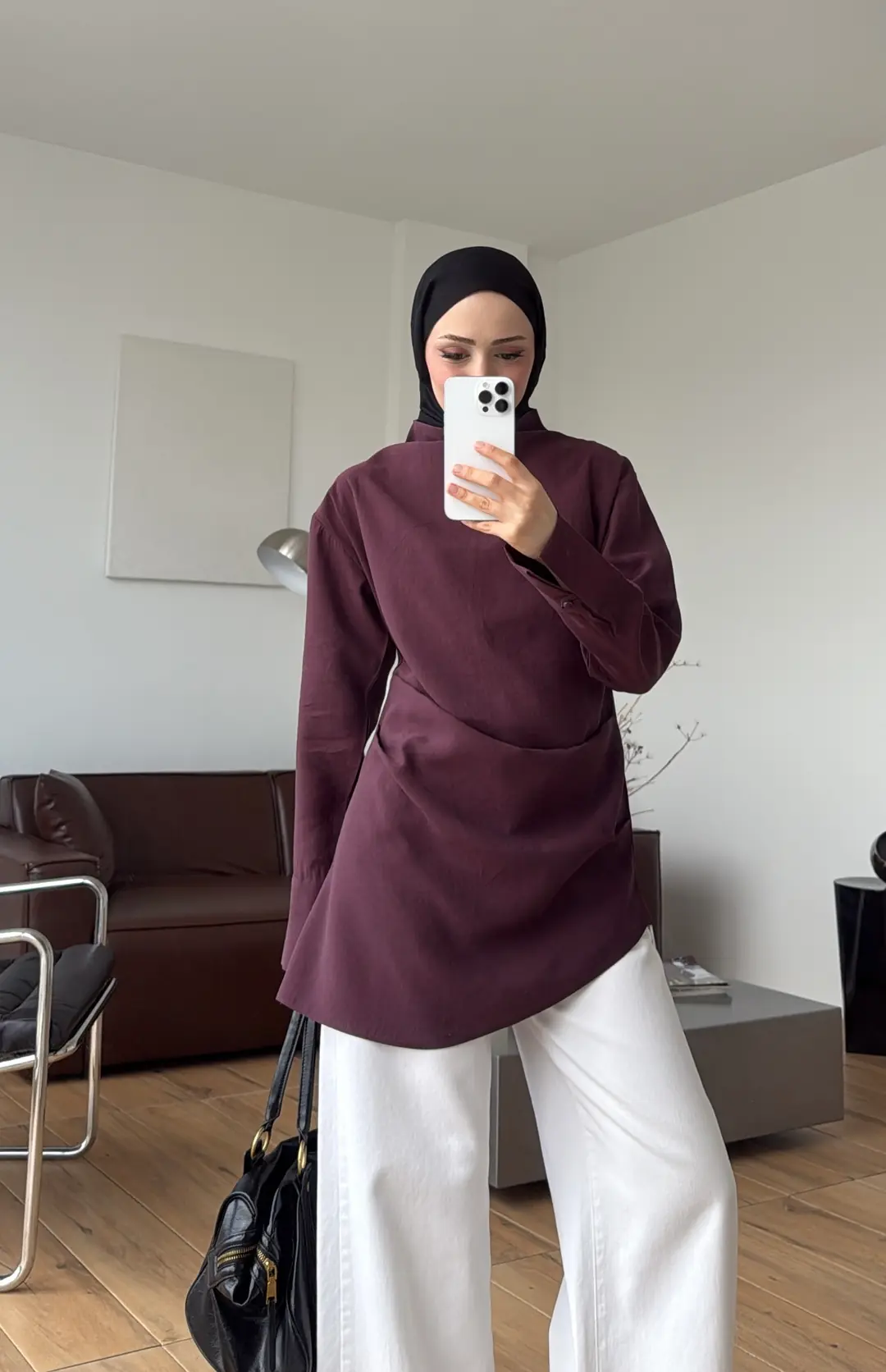 Drape Bluz Bordo