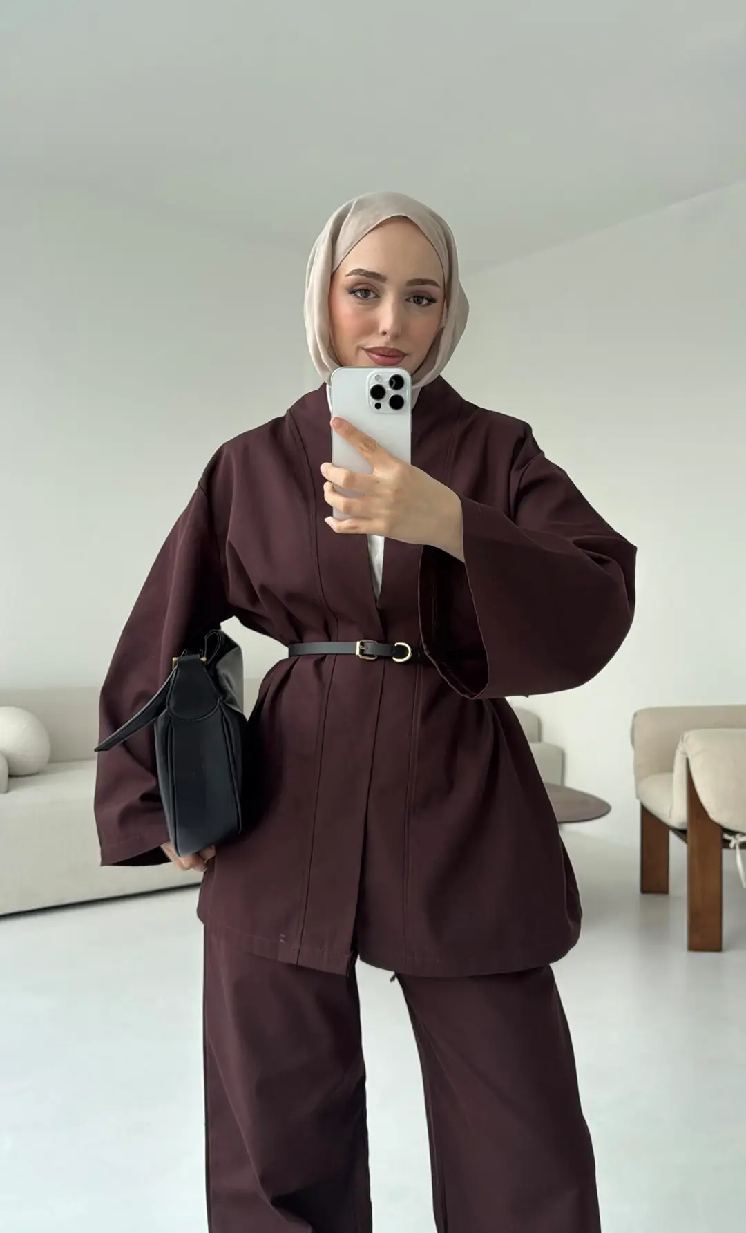Gabardin Takım Kahve