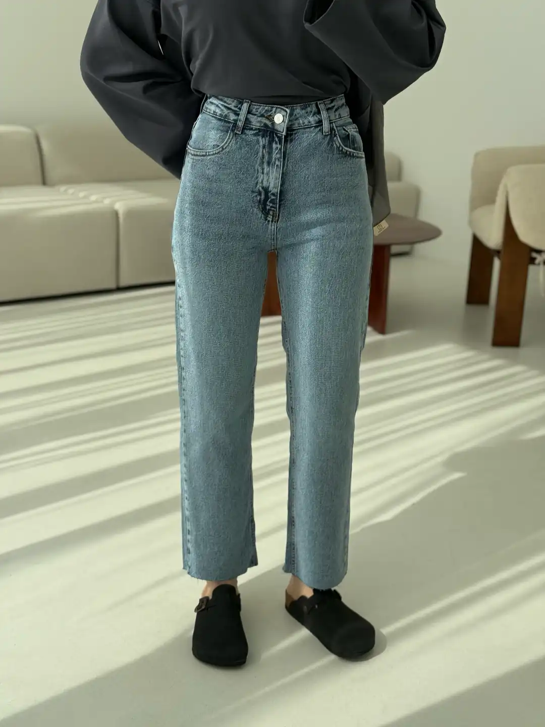 Premium Paçası Kesik Jean  276