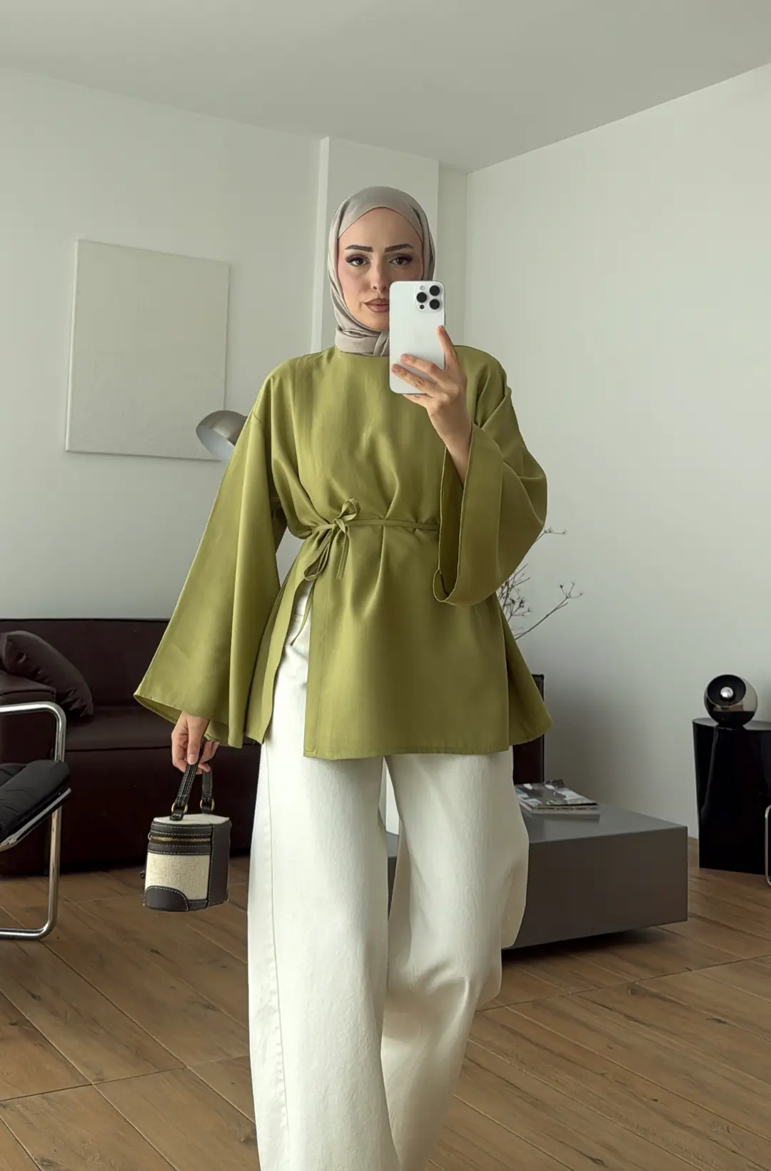 Kapaklı Bluz Yeşil