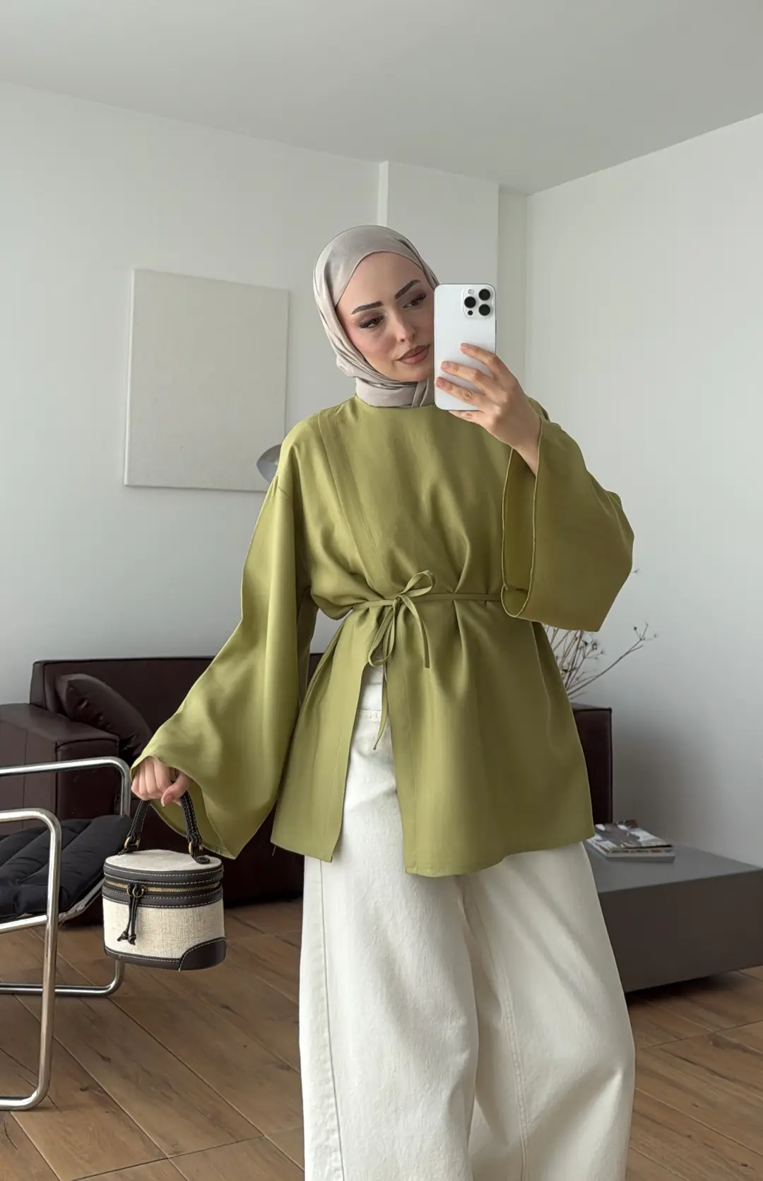 Kapaklı Bluz Yeşil