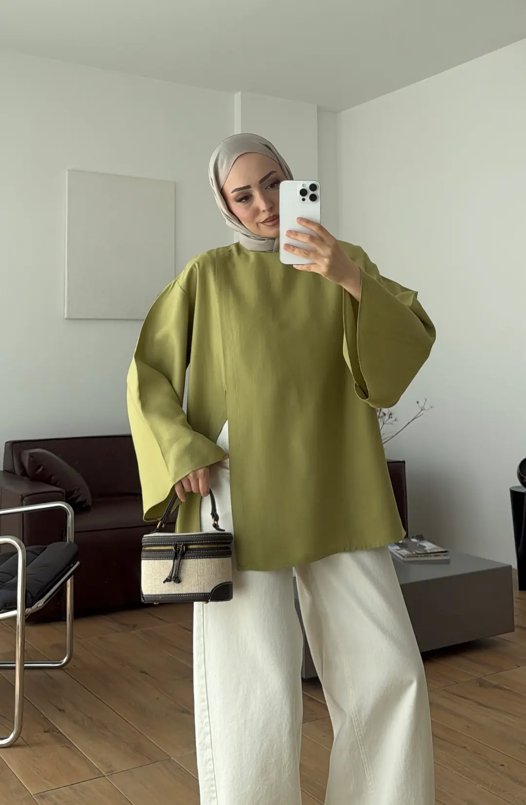 Kapaklı Bluz Yeşil