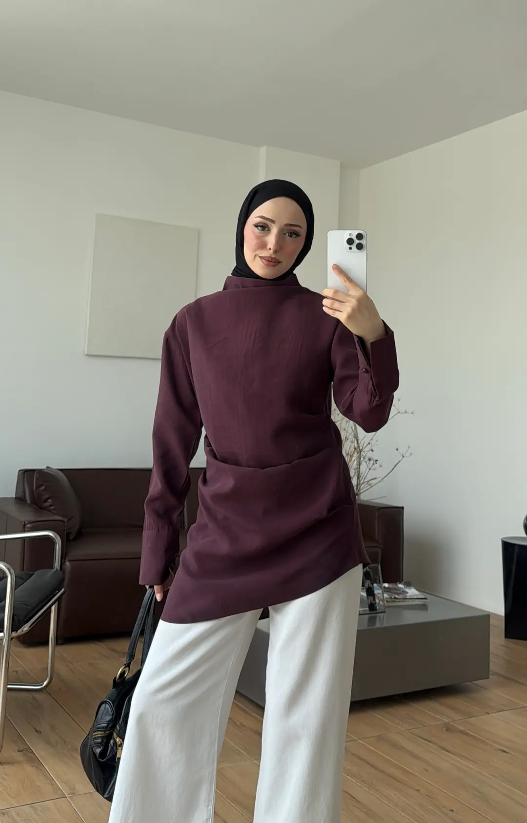 Drape Bluz Bordo