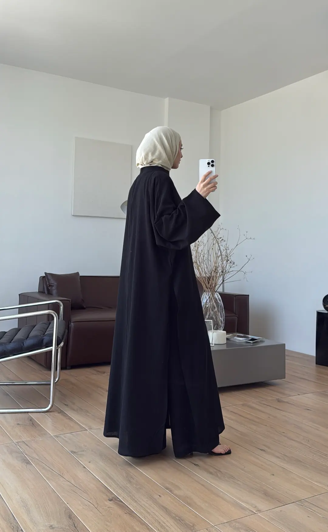 Sofia Keten Takım Siyah
