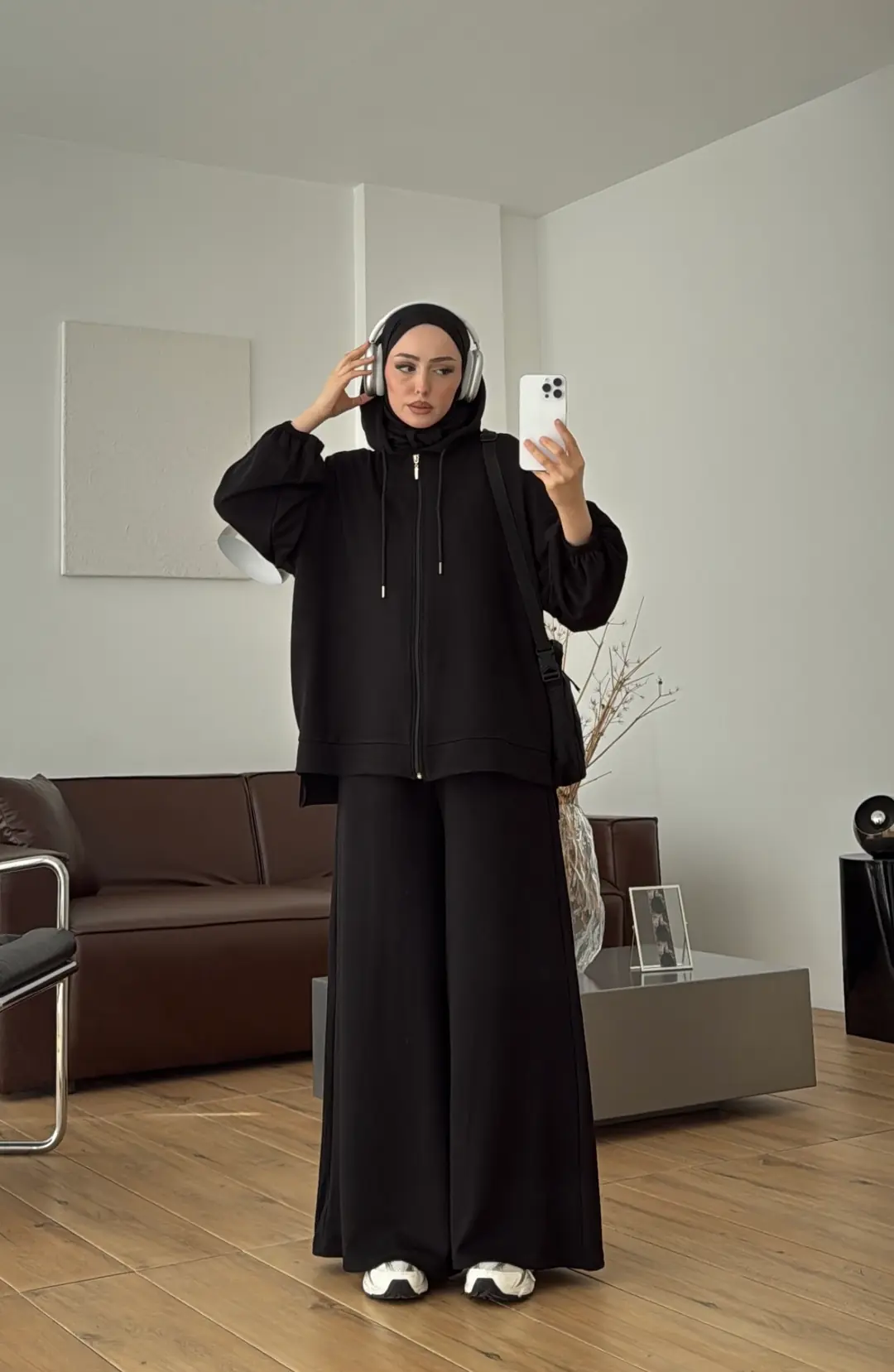 Hırkalı Pantolon Takım Siyah