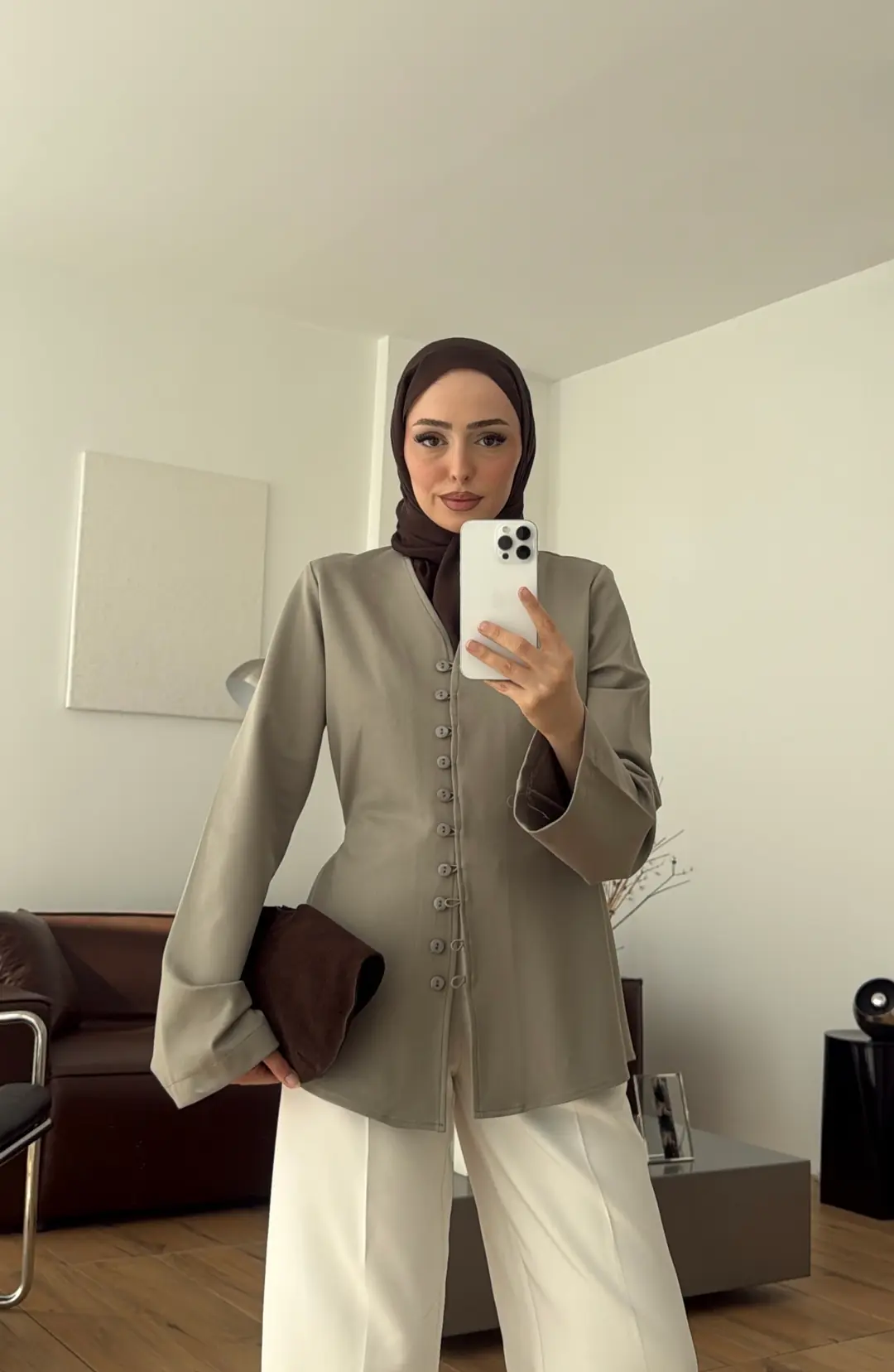 Oysho Düğmeli Bluz Çağla