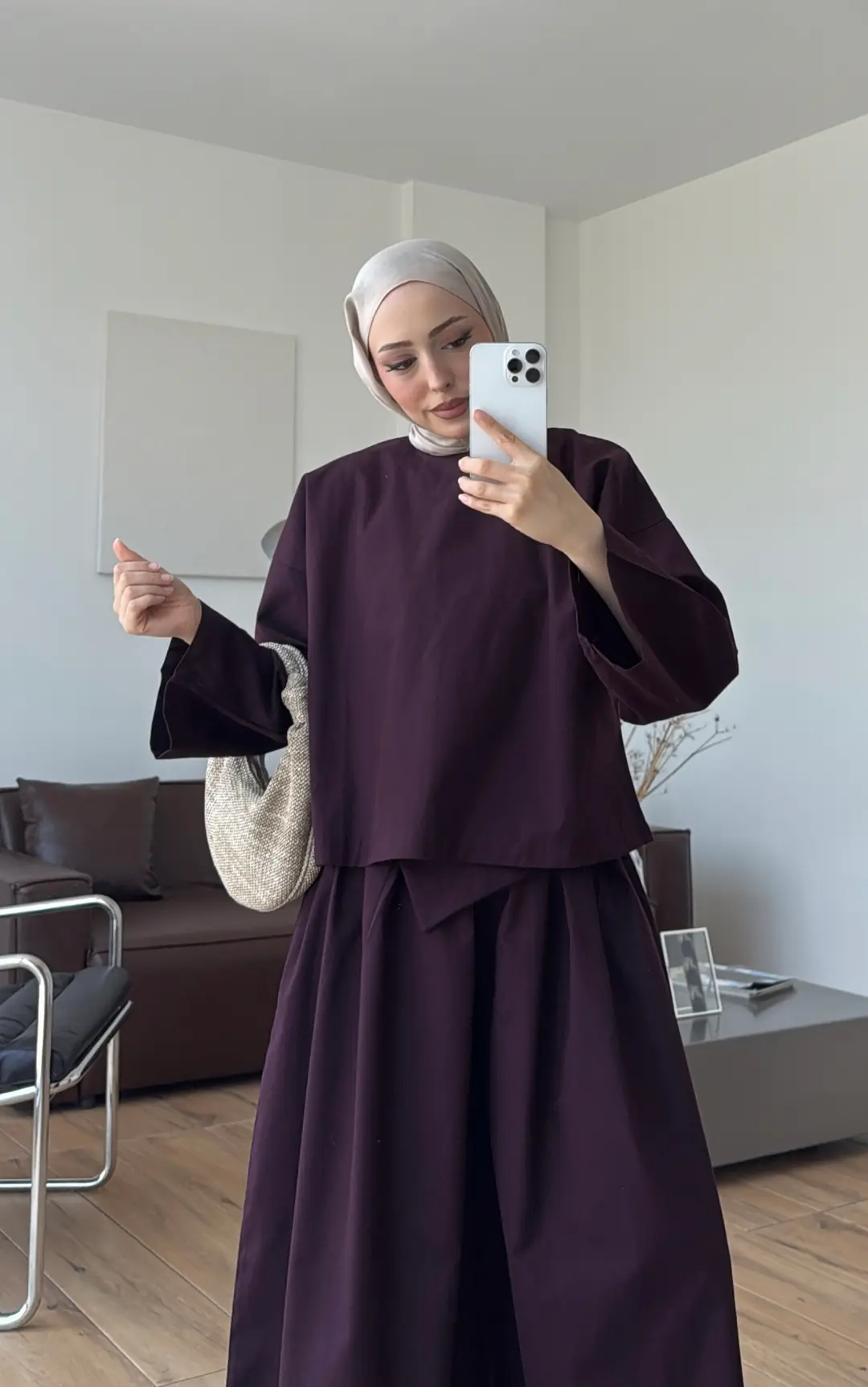 Lale Keten Takım Mürdüm